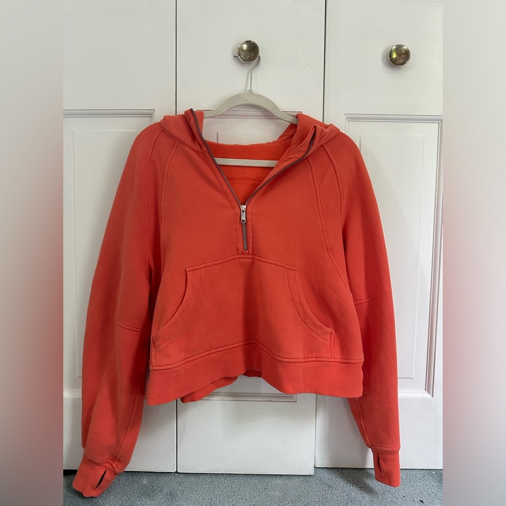 RARE Orange lululemon Scuba hoodie!